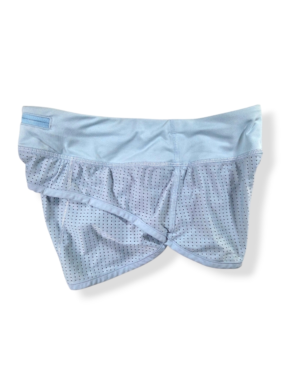 IVIVVA By Lululemon Girl Athletic Run Speed Relay Racer Shorts 10 Baby Blue - Picture 4 of 10